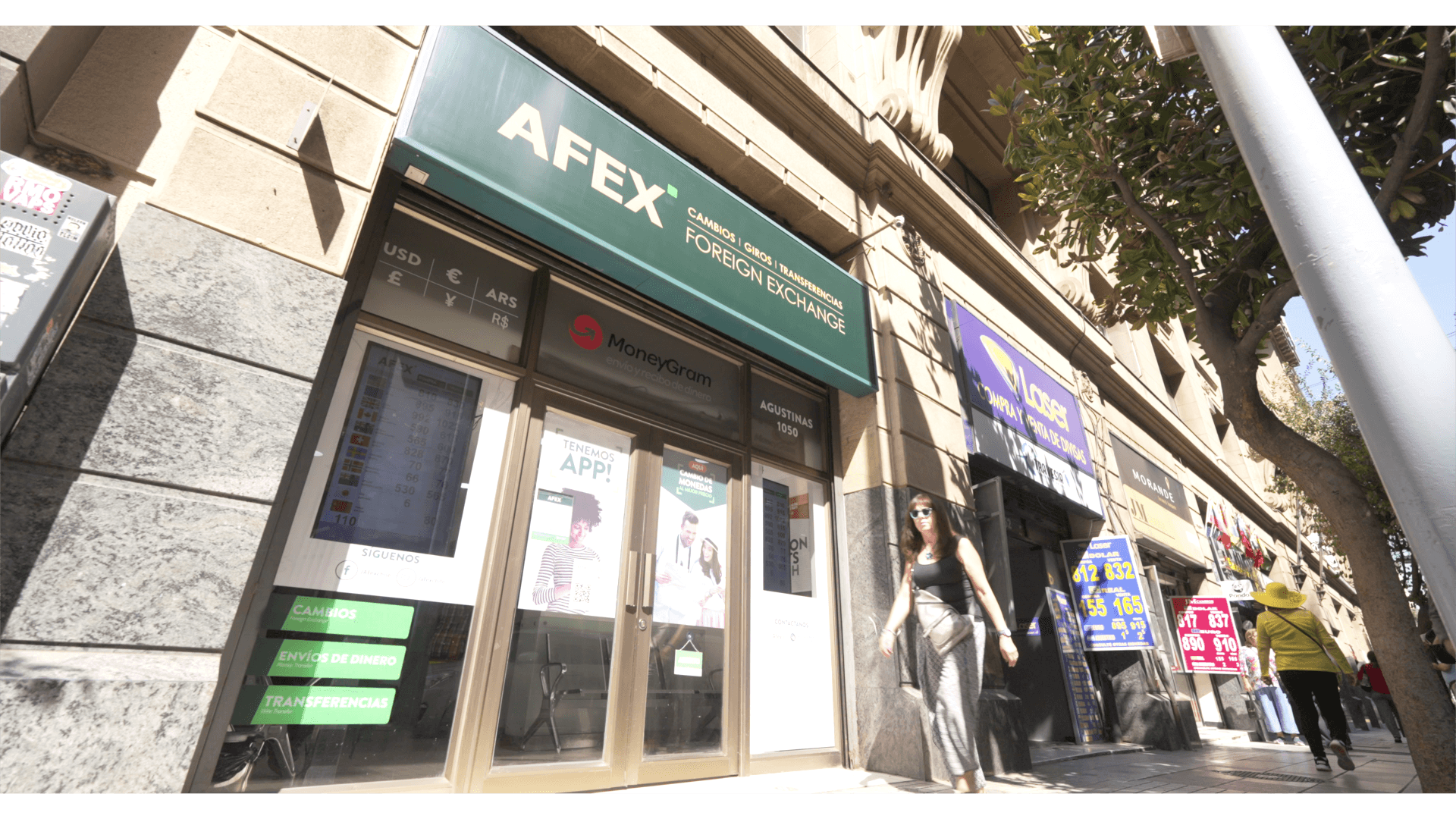 Fachada de sucursal Afex Agustinas